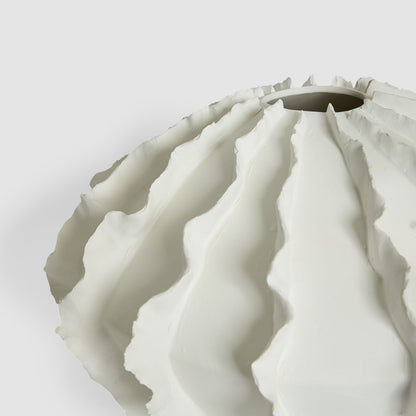 Kelp Wide Vase White
