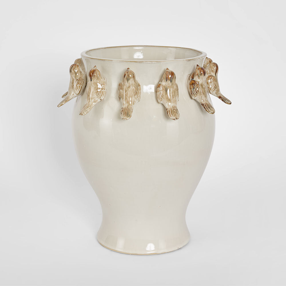 Bird Vase White