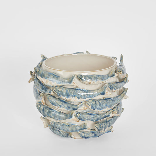 Reef Small Vase Blue & White