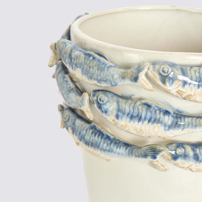 Reef Minimal Vase Blue & White