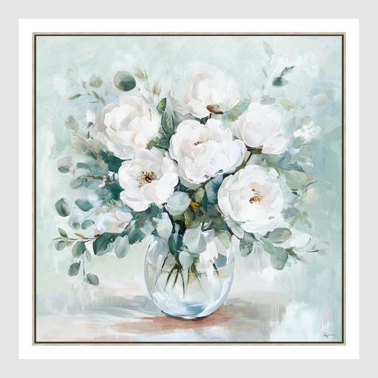 Whispering Blooms A Wall Art 82.5 x 82.5cm
