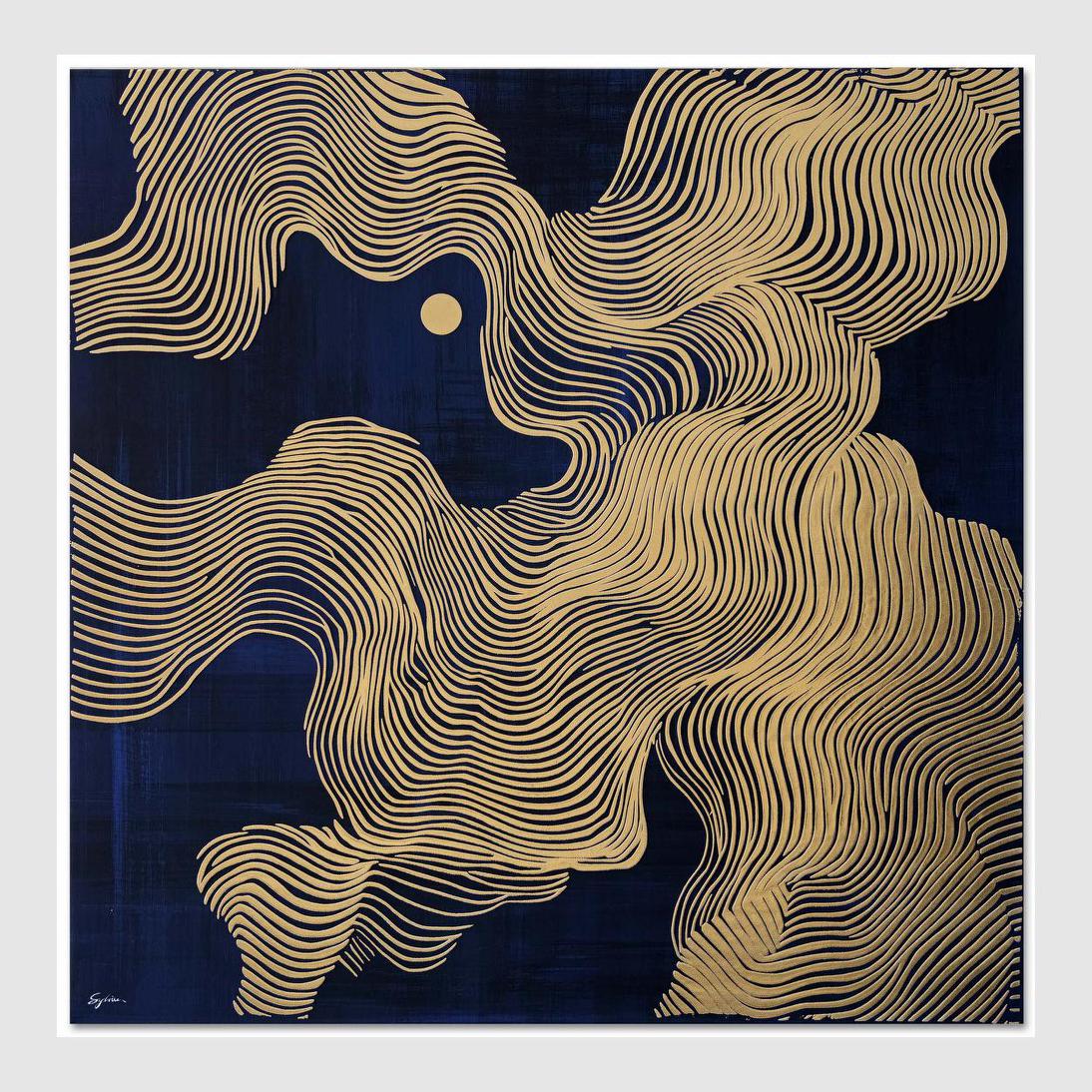 Celestial Currents B Wall Art 82.5 x 82.5cm