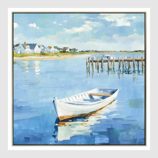 Harbour Stillness Wall Art 62.5 x 62.5cm