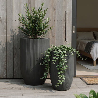 Alicia Planter Set of 2 Black