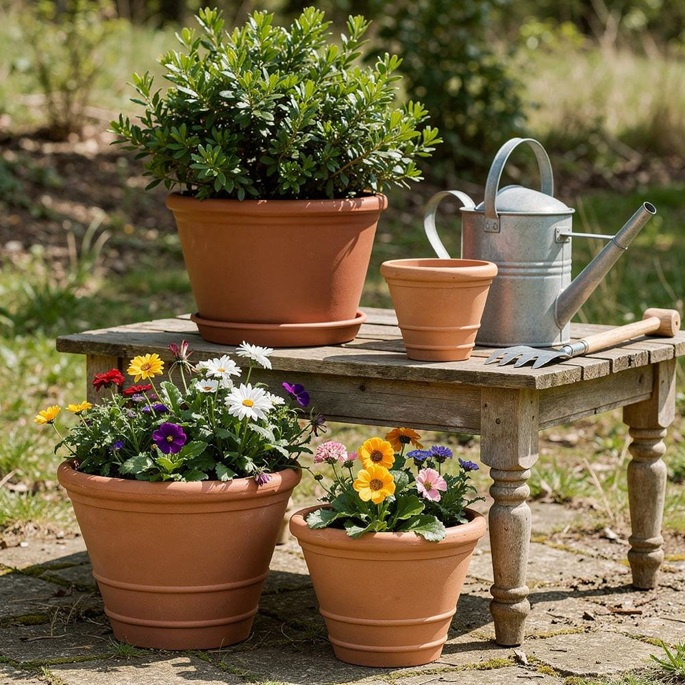 Bastien Planter Set of 2 Terracotta Colour