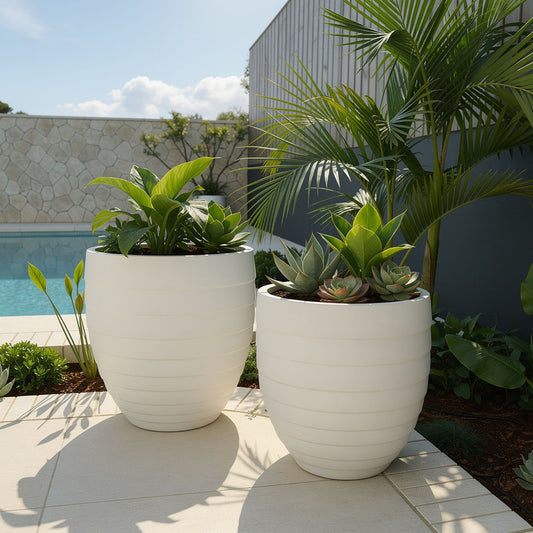 Jules Planter Set of 2 White