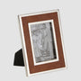 Verona Photoframe Small Tan & Shiny Nickel