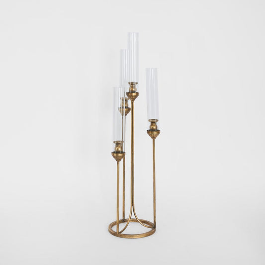 Isabella Golden Candle Stand 106cm
