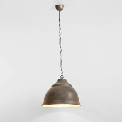 Brasserie Overhead Ceiling Pendant Large Rust