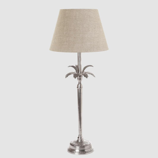 Casablanca Table Lamp Base Antique Silver- Base Only