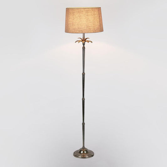 Casablanca Floor Lamp Base Antique Silver- Base Only