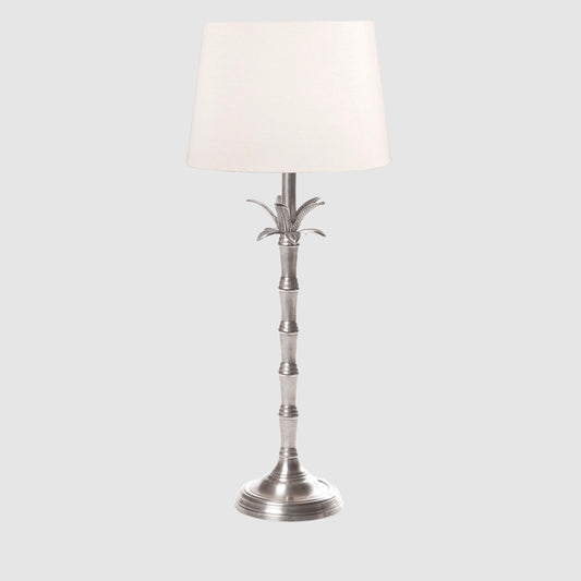 Bahama Table Lamp Base Small Silver- Base Only