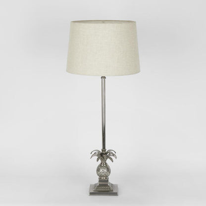 Caribbean Pineapple Table Lamp Base Antique Silver- Base Only