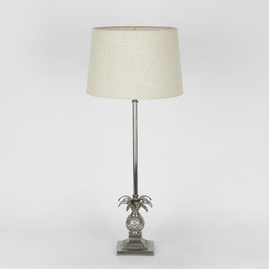 Caribbean Pineapple Table Lamp Base Antique Silver- Base Only
