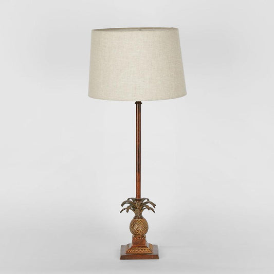 Caribbean Pineapple Table Lamp Base Brown- Base Only