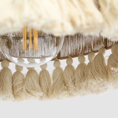 Arignon Raffia Peper and Cotton Ceiling Pendant Small