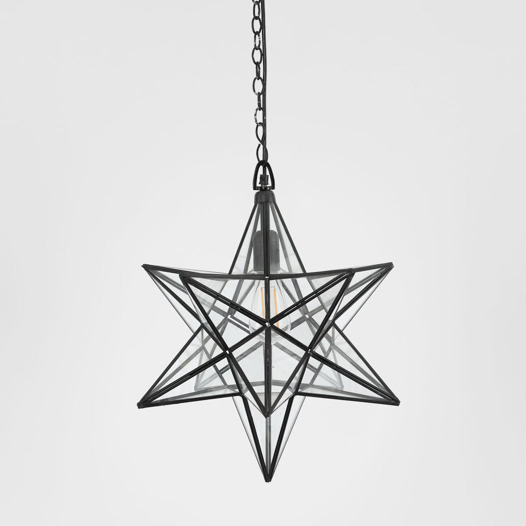Star Ceiling Pendant Large Black