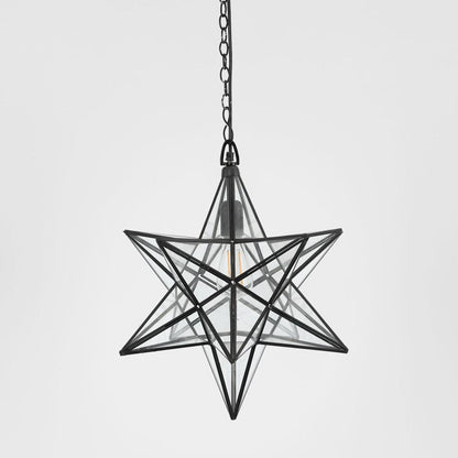 Star Ceiling Pendant Large Black