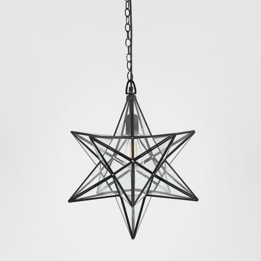 Star Ceiling Pendant Large Black