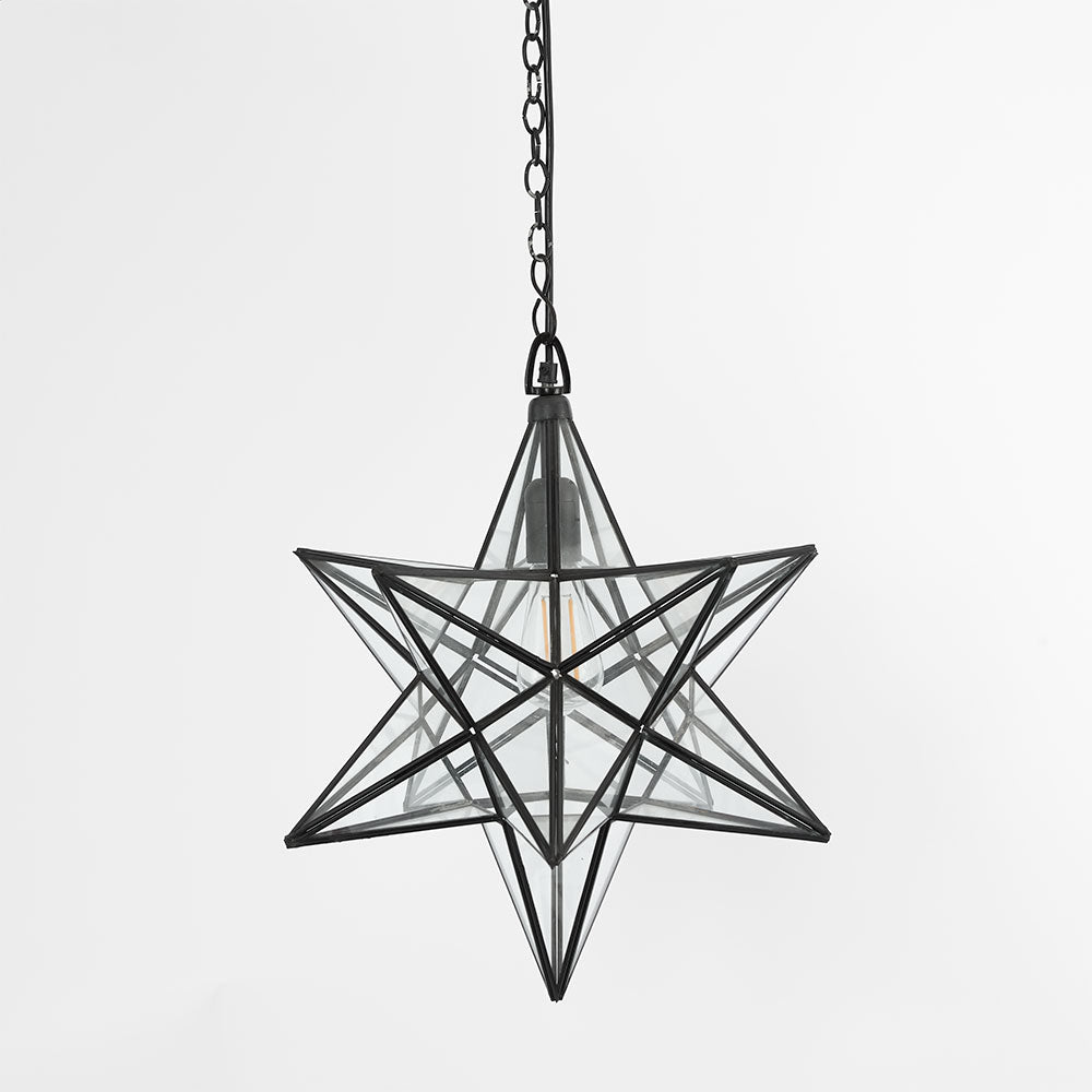 Star Ceiling Pendant Large Black