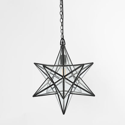 Star Ceiling Pendant Large Black