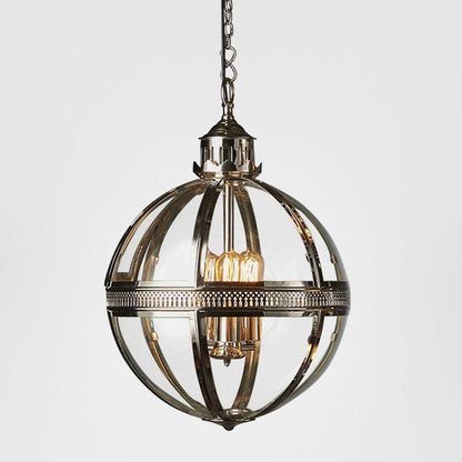 Saxon Ceiling Pendant Medium Shiny Nickel