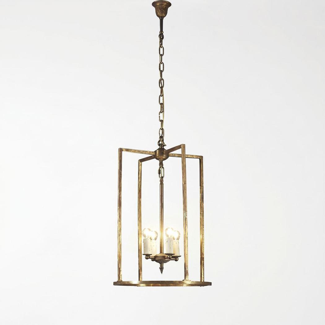 St Palais Ceiling Pendant Large Antique Brass