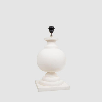 Coach Table Lamp Base White- Base Only