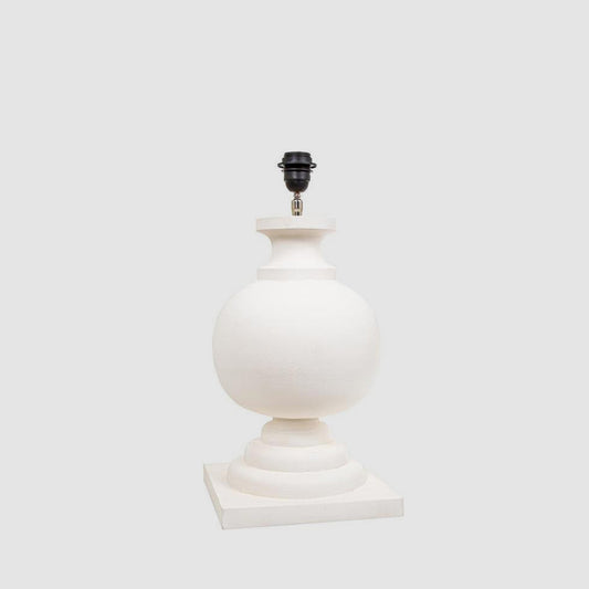 Coach Table Lamp Base White- Base Only