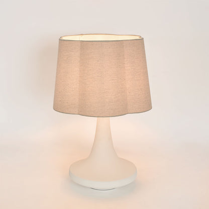 Soren Table Lamp & Linen Shade White