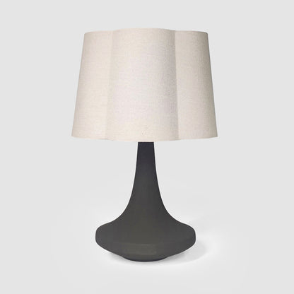Soren Table Lamp & Linen Shade Black