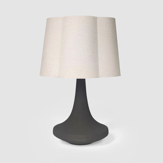 Soren Table Lamp & Linen Shade Black