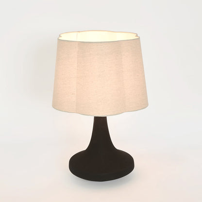 Soren Table Lamp & Linen Shade Black