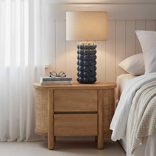 Condotti Blue Table Lamp & Shade