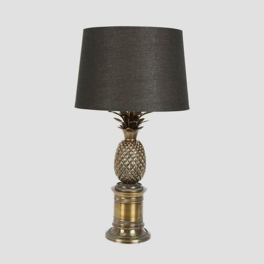 Bermuda Pineapple Table Lamp Base Antique Brass- Base Only