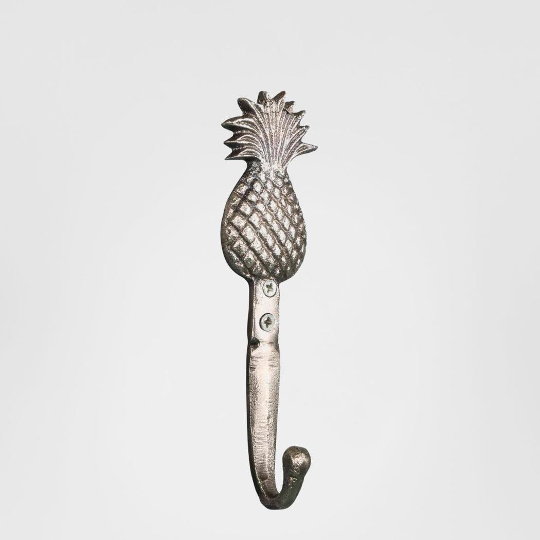 Pineapple Wall Hook Antique Silver