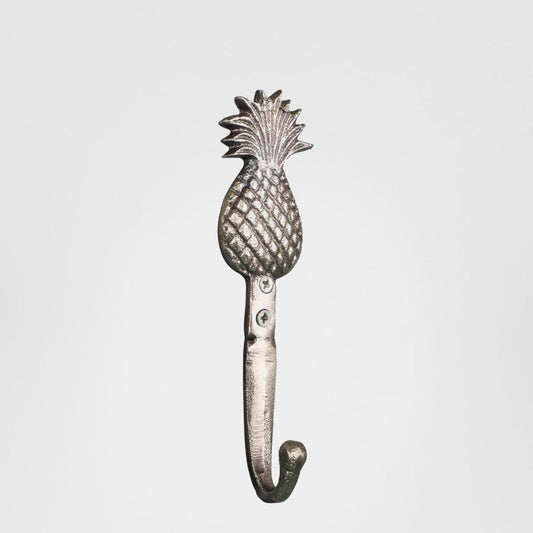 Pineapple Wall Hook Antique Silver