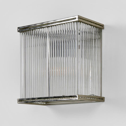 Verre Rectangular Wall Light Silver