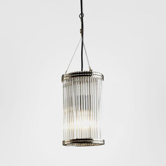 Verre Glass Ceiling Pendant Small Nickel