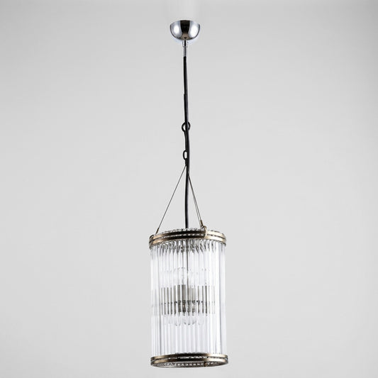 Verre Glass Ceiling Pendant Small Nickel