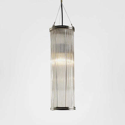 Verre Glass Ceiling Pendant Large Nickel