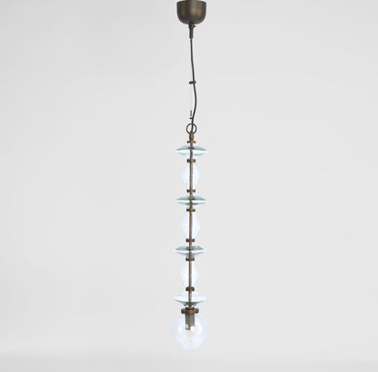 Molten Clear Glass Beads Ceiling Pendant