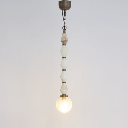 Sea Mist Stone Beads Ceiling Pendant