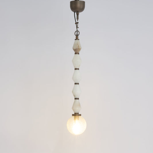 Sea Mist Stone Beads Ceiling Pendant