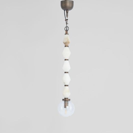 Sea Mist Stone Beads Ceiling Pendant