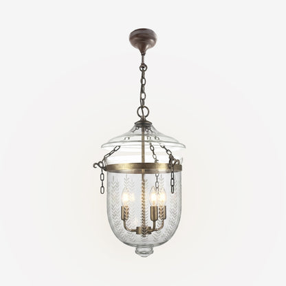 Bell Jar Ceiling Pendant Medium Brass