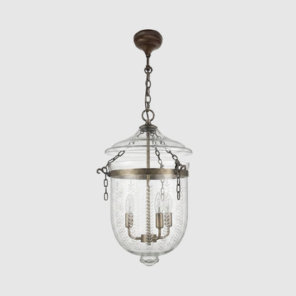 Bell Jar Ceiling Pendant Medium Brass