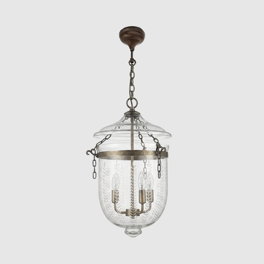 Bell Jar Ceiling Pendant Medium Brass