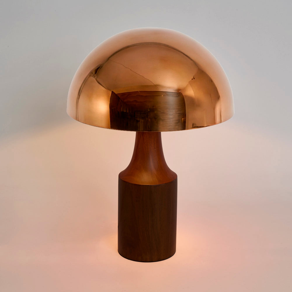 Scala Walnut Table Lamp with Shade