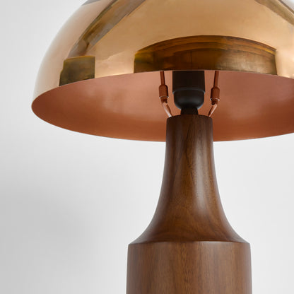 Scala Walnut Table Lamp with Shade
